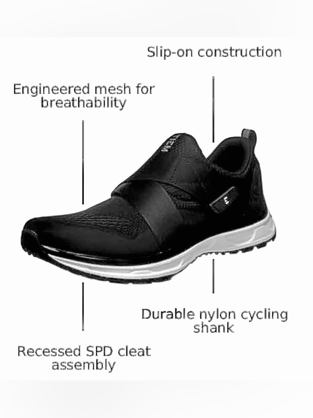 Womens’ TIEM Slipstream - Indoor Cycling Shoe, black size 9 EUC - Picture 4 of 13